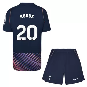 Camiseta Tottenham Hotspur Kudus 20 Niños 2ª Equipación 26/27