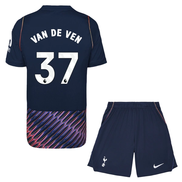 Camiseta Tottenham Hotspur Van De Ven 37 Niños 2ª Equipación 26/27