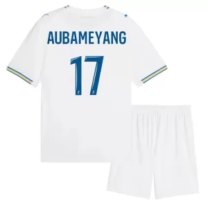 Camiseta Olympique de Marseille Aubameyang 17 Niños 1ª Equipación 26/27