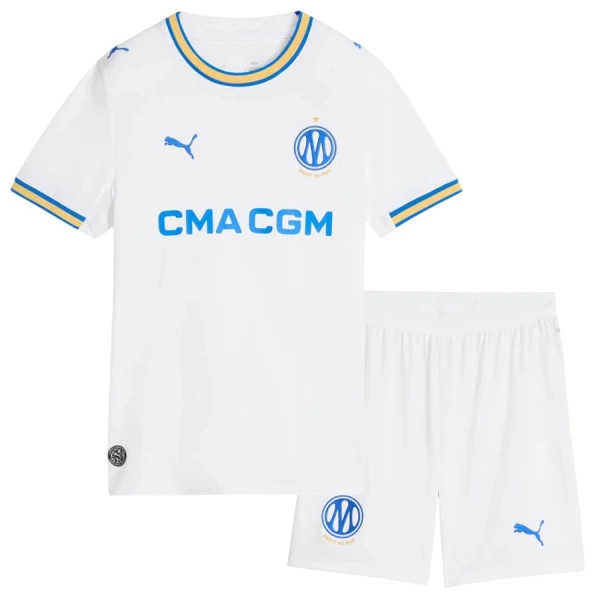 Camiseta Olympique de Marseille Aubameyang 17 Niños 1ª Equipación 26/27