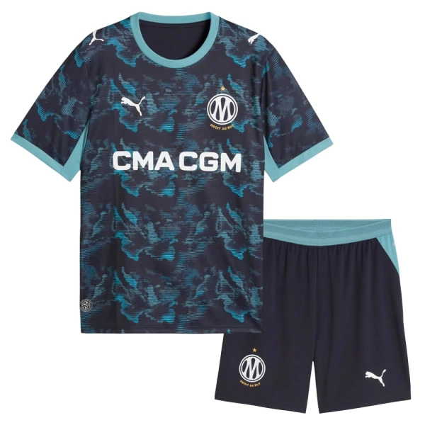Camiseta Olympique de Marseille Aubameyang 17 Niños 2ª Equipación 26/27