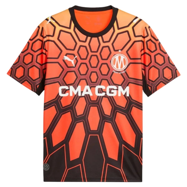Camiseta Olympique de Marseille Hombre 1ª Equipación 26/27 Naranja Camiseta Olympique de Marseille Hombre 1ª Equipación 26/27 Naranja