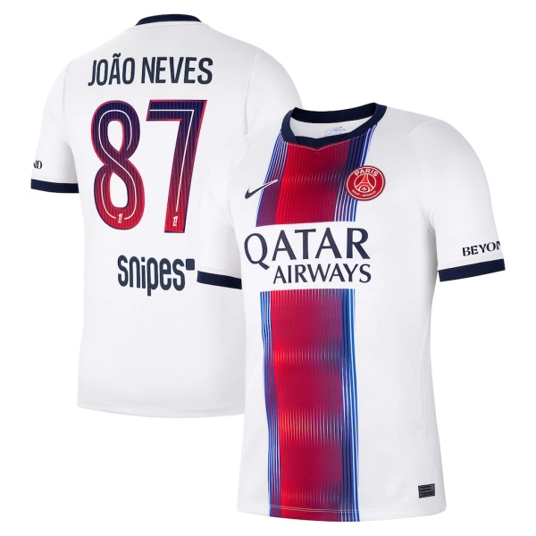Camiseta Paris Saint-Germain Joao Neves 87 Hombre 2ª Equipación 26/27 Camiseta Paris Saint-Germain Joao Neves 87 Hombre 2ª Equipación 26/27