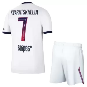 Camiseta Paris Saint-Germain Kvaratskhelia 7 Niños 2ª Equipación 26/27