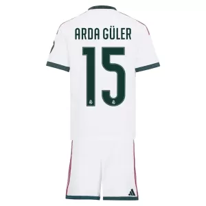 Camiseta Real Madrid Arda Güler 15 Niños 1ª Equipación 26/27