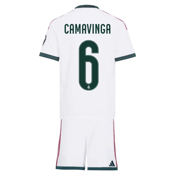 Camiseta Real Madrid Eduardo Camavinga 6 Niños 1ª Equipación 26/27