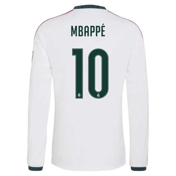 Camiseta Real Madrid Kylian Mbappé 10 Hombre 1ª Equipación 26/27 Manga Larga Camiseta Real Madrid Kylian Mbappé 10 Hombre 1ª Equipación 26/27 Manga Larga