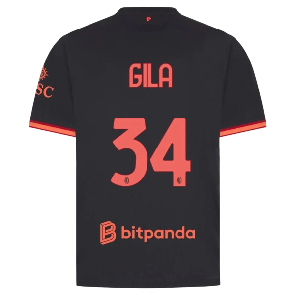 Camiseta AC Milan Gila 34 Hombre 3ª Equipación 26/27 Camiseta AC Milan Gila 34 Hombre 3ª Equipación 26/27