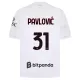 Camiseta AC Milan Pavlovic 31 Hombre 2ª Equipación 26/27 Camiseta AC Milan Pavlovic 31 Hombre 2ª Equipación 26/27