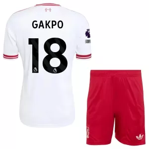Camiseta Liverpool Cody Gakpo 18 Niños 2ª Equipación 26/27