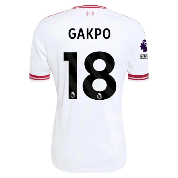 Camiseta Liverpool Cody Gakpo 18 Niños 2ª Equipación 26/27