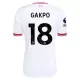 Camiseta Liverpool Cody Gakpo 18 Niños 2ª Equipación 26/27