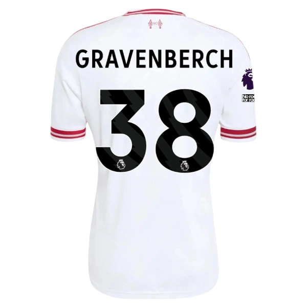 Camiseta Liverpool Gravenberch 38 Hombre 2ª Equipación 26/27 Camiseta Liverpool Gravenberch 38 Hombre 2ª Equipación 26/27
