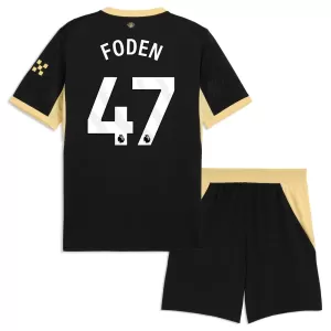 Camiseta Manchester City Phil Foden 47 Niños 2ª Equipación 26/27
