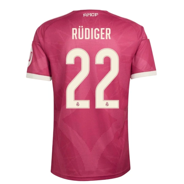 Camiseta Real Madrid Antonio Rüdiger 22 Hombre 3ª Equipación 26/27