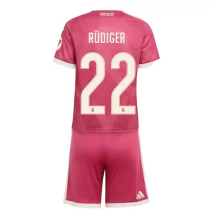 Camiseta Real Madrid Antonio Rüdiger 22 Niños 3ª Equipación 26/27