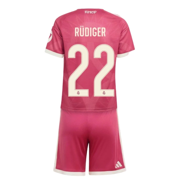 Camiseta Real Madrid Antonio Rüdiger 22 Niños 3ª Equipación 26/27 Camiseta Real Madrid Antonio Rüdiger 22 Niños 3ª Equipación 26/27