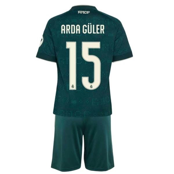 Camiseta Real Madrid Arda Güler 15 Niños 2ª Equipación 26/27 Camiseta Real Madrid Arda Güler 15 Niños 2ª Equipación 26/27