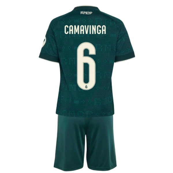 Camiseta Real Madrid Eduardo Camavinga 6 Niños 2ª Equipación 26/27 Camiseta Real Madrid Eduardo Camavinga 6 Niños 2ª Equipación 26/27