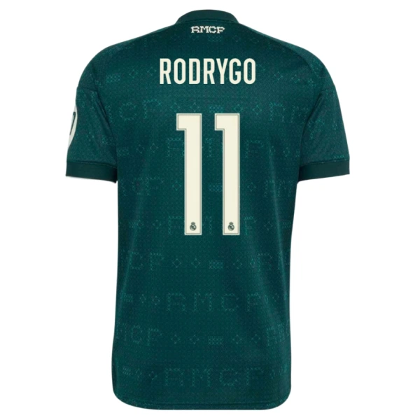 Camiseta Real Madrid Rodrygo Goes 11 Hombre 2ª Equipación 26/27 Camiseta Real Madrid Rodrygo Goes 11 Hombre 2ª Equipación 26/27