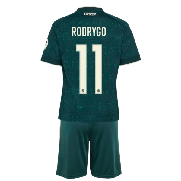 Camiseta Real Madrid Rodrygo Goes 11 Niños 2ª Equipación 26/27 Camiseta Real Madrid Rodrygo Goes 11 Niños 2ª Equipación 26/27