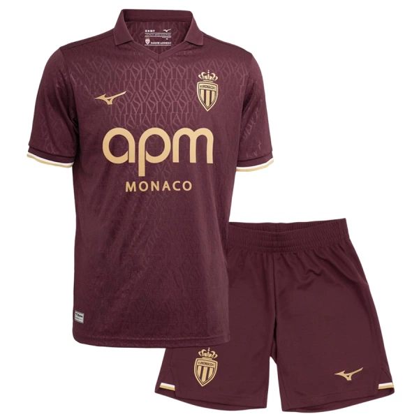 Camiseta AS Monaco Niños 2ª Equipación 26/27 Camiseta AS Monaco Niños 2ª Equipación 26/27
