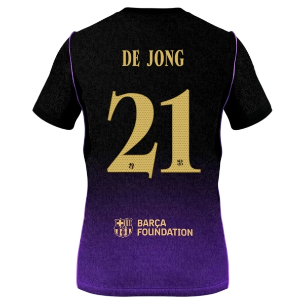 Camiseta FC Barcelona Frenkie de Jong 21 Niños 2ª Equipación 26/27
