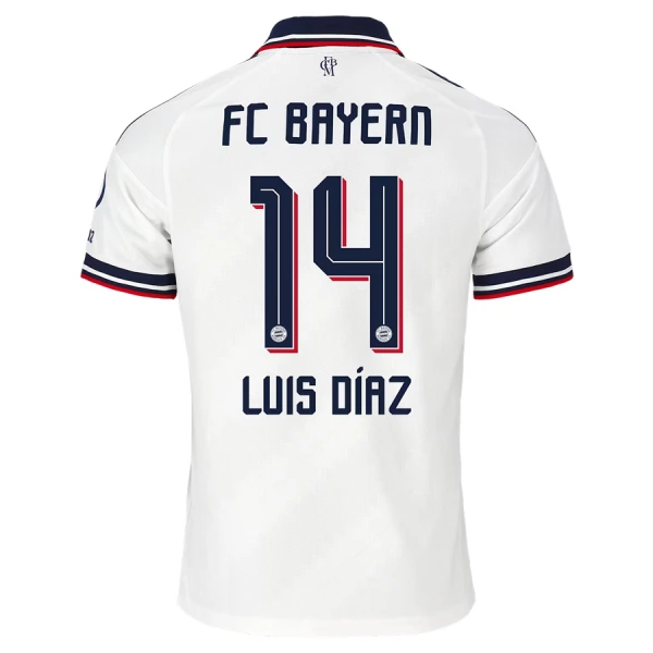 Camiseta FC Bayern Múnich Luis Díaz 14 Hombre 2ª Equipación 26/27 Camiseta FC Bayern Múnich Luis Díaz 14 Hombre 2ª Equipación 26/27