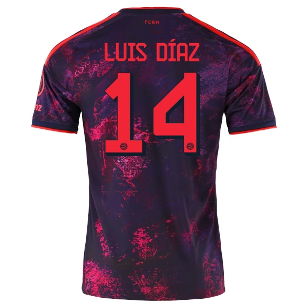 Camiseta FC Bayern Múnich Luis Díaz 14 Hombre 3ª Equipación 26/27