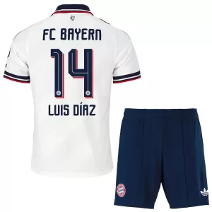 Camiseta FC Bayern Múnich Luis Díaz 14 Niños 2ª Equipación 26/27