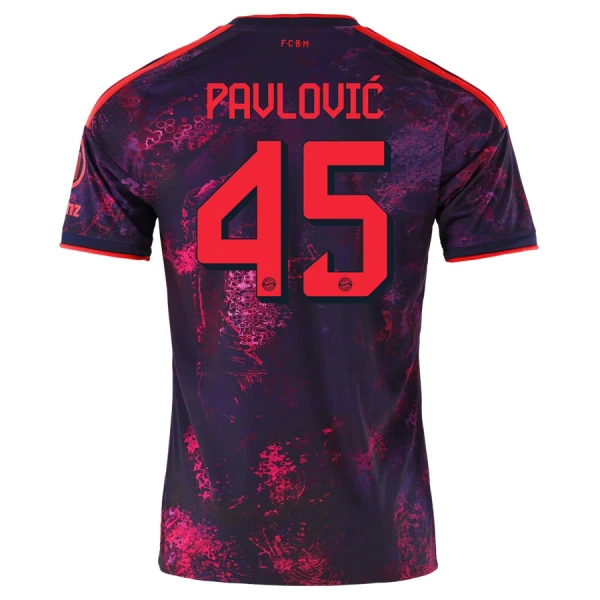 Camiseta FC Bayern Múnich Pavlovic 45 Hombre 3ª Equipación 26/27 Camiseta FC Bayern Múnich Pavlovic 45 Hombre 3ª Equipación 26/27