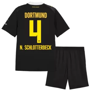 Camiseta Borussia Dortmund Nico Schlotterbeck 4 Niños 2ª Equipación 26/27