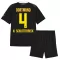 Camiseta Borussia Dortmund Nico Schlotterbeck 4 Niños 2ª Equipación 26/27