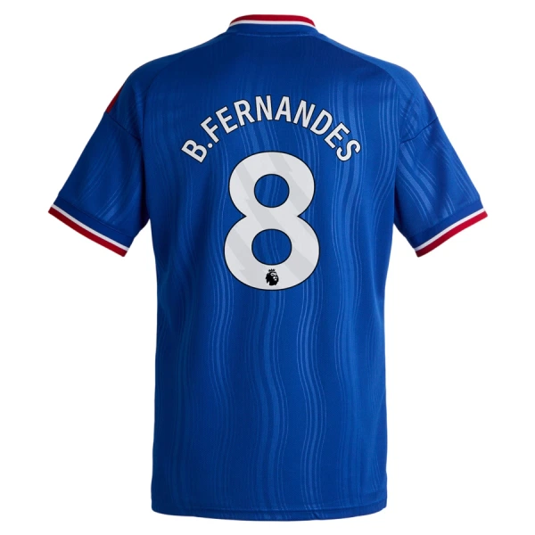Camiseta Manchester United Bruno Fernandes 8 Niños 2ª Equipación 26/27