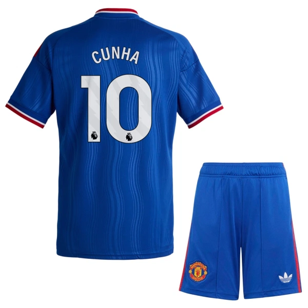 Camiseta Manchester United Cunha 10 Niños 2ª Equipación 26/27 Camiseta Manchester United Cunha 10 Niños 2ª Equipación 26/27