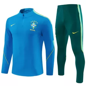 Conjunto de sudadera de entrenamiento Brasil Hombre 26/27 Azul