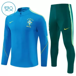 Conjunto de sudadera de entrenamiento Brasil Niños 26/27 Azul