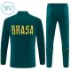 Conjunto de sudadera de entrenamiento Brasil Niños 26/27 Verde