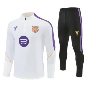 Conjunto de sudadera de entrenamiento FC Barcelona Hombre 26/27 Blanco