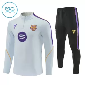 Conjunto de sudadera de entrenamiento FC Barcelona Niños 26/27 Blanco