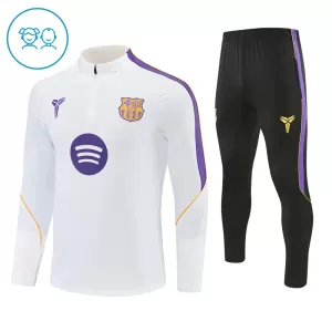Conjunto de sudadera de entrenamiento FC Barcelona Niños 26/27 Blanco