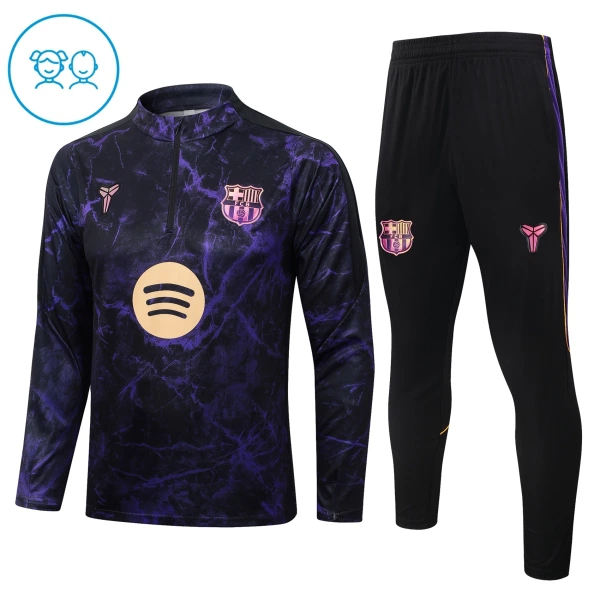 Conjunto de sudadera de entrenamiento FC Barcelona Niños 26/27 Negro