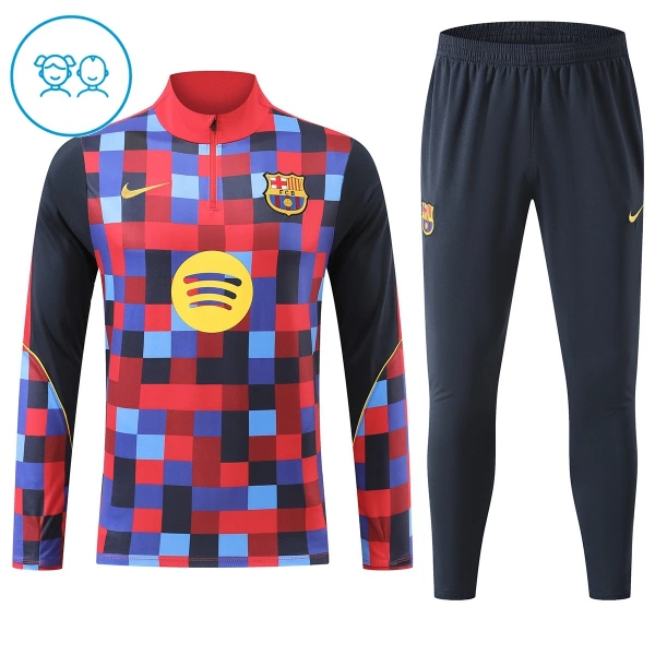 Conjunto de sudadera de entrenamiento FC Barcelona Niños 26/27 Rojo Conjunto de sudadera de entrenamiento FC Barcelona Niños 26/27 Rojo