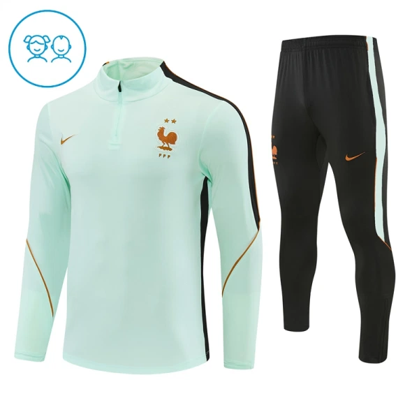 Conjunto de sudadera de entrenamiento Francia Niños 26/27 Blanco