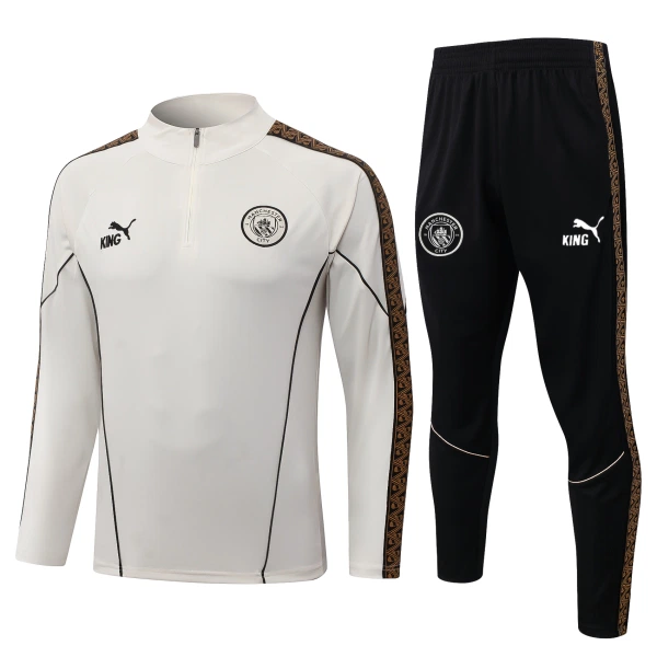 Conjunto de sudadera de entrenamiento Manchester City Hombre 26/27 Gris