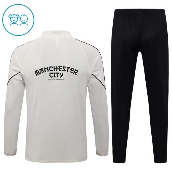 Conjunto de sudadera de entrenamiento Manchester City Niños 26/27 Gris