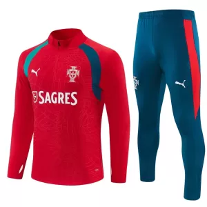 Conjunto de sudadera de entrenamiento Portugal Hombre 26/27 Rojo