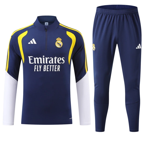 Conjunto de sudadera de entrenamiento Real Madrid Hombre 26/27 Azul Conjunto de sudadera de entrenamiento Real Madrid Hombre 26/27 Azul