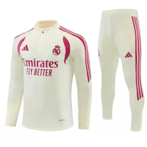 Conjunto de sudadera de entrenamiento Real Madrid Hombre 26/27 Blanco