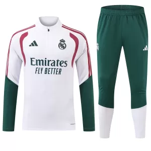 Conjunto de sudadera de entrenamiento Real Madrid Hombre 26/27 Blanco